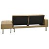 vidaXL Sof&aacute;-cama couro artificial cappuccino