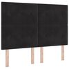 vidaXL Cabeceira Preto 144 cm Veludo