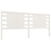 vidaXL Cabeceira de cama 206x4x100 cm pinho maci&ccedil;o branco