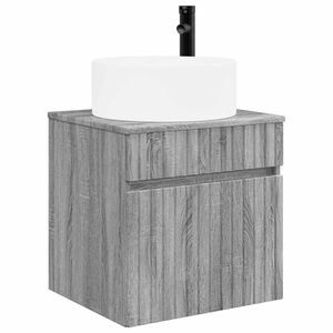 vidaXL Vanidade de Pia de Parede Sonoma cinzento 49 x 44,5 x 65,5 cm