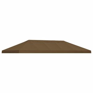 vidaXL Capa de Cobertura de Gazebo 6 x 3 m Cinzento-acastanhado