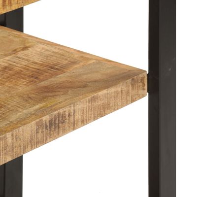 vidaXL Mesa de bar 120x40x101 cm madeira de mangueira áspera