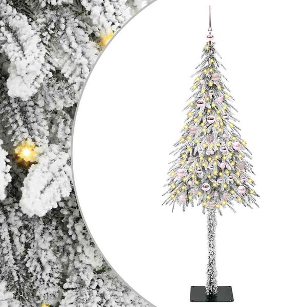 vidaXL &Aacute;rvore de Natal com 150 LEDs com suporte Branco 150 cm PE e A&ccedil;o