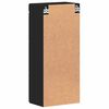 vidaXL Arm&aacute;rio de parede para banheiro TULUM Preto 37 x 24,5 x 86 cm