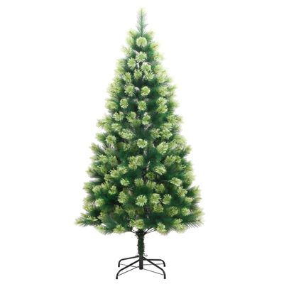 vidaXL Árvore de Natal artificial articulada com suporte 180 cm