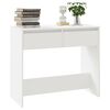 vidaXL Mesa consola 89x41x76,5 cm derivados de madeira branco