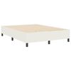 vidaXL Estrado de cama plataforma Creme 140 x 190 cm