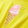 T-shirt de criança amarelo 92