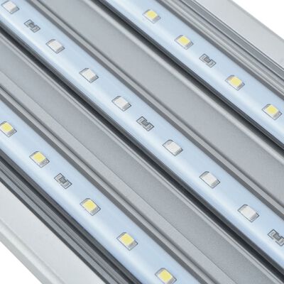 vidaXL Iluminação aquário LED 50-60 cm alumínio IP67