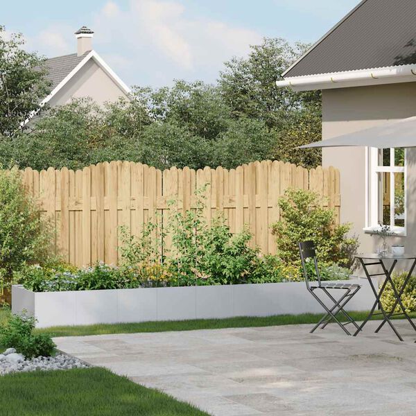 vidaXL Planter 360x80x40 cm aço galvanizado