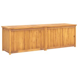 vidaXL Caixa para jardim 175x50x55 cm madeira de teca maci&ccedil;a