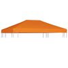 vidaXL Cobertura de gazebo 310 g/m² 4x3 m laranja