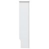 vidaXL Coberturas de radiador 2 pcs 112x19x81,5 cm MDF branco