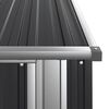 vidaXL Abrigo de jardim 118,5x97x209,5 cm aço galvanizado antracite