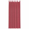 vidaXL Cortinas de voile com laços 2 pcs vermelho tinto 140x260 cm