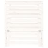 vidaXL Caixote de compostagem 82,5x82,5x99,5cm pinho maciço branco