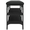 vidaXL Banco sapateira 82x32x47 cm derivados de madeira preto