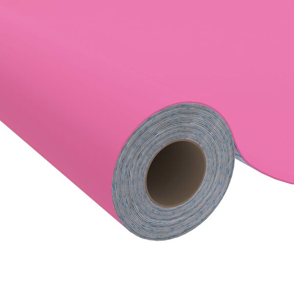 vidaXL Autocolante para m&oacute;veis 500x90 cm PVC rosa brilhante