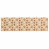 vidaXL Tapete de Cozinha Patas bege 150 x 45 cm 100% Poliamida Lav&aacute;vel