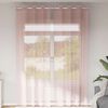 vidaXL Cortinas de voile com ilh&oacute;s 2 pcs rosa-claro 140x300 cm