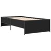 vidaXL Estrutura de cama 90x200 cm derivados de madeira/metal preto
