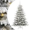 vidaXL &Aacute;rvore de Natal Articulada Artificial Branco 180 cm PE e PVC