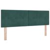 vidaXL Cama Box com cabeceira Manual Verde Escuro 190 x 140 cm Veludo