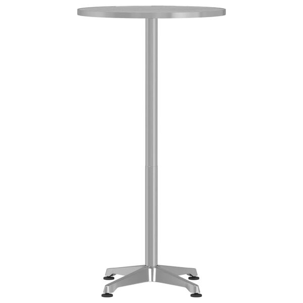 vidaXL Mesa de bar com altura ajust&aacute;vel &Oslash;59,5x70/109,5 cm alum&iacute;nio