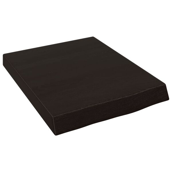 vidaXL Bancada p/ WC 40x50x(2-6)cm madeira tratada maci&ccedil;a castanho