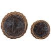 vidaXL Cesta de Plantas com armazenamento 2 pcs Castanho Rattan Lacak