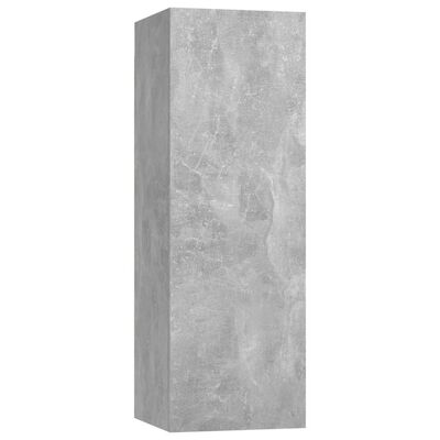 vidaXL Móvel de TV 30,5x30x90 cm contraplacado cinzento cimento