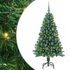 vidaXL &Aacute;rvore de Natal Artificial Verde 150 cm PVC, A&ccedil;o e Pl&aacute;stico