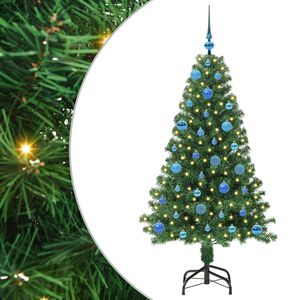 vidaXL &Aacute;rvore de Natal Artificial Verde 150 cm PVC, A&ccedil;o e Pl&aacute;stico