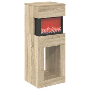 vidaXL Lareira el&eacute;trica Sonoma 35 x 30 x 86 cm Derivados de madeira