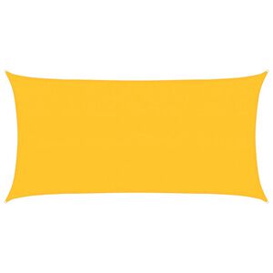 vidaXL Para-sol estilo vela 160 g/m&sup2; 2x4 m PEAD amarelo