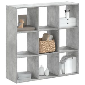 vidaXL Estante 102x32x102 cm derivados de madeira cinzento cimento