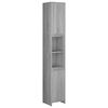 vidaXL Arm&aacute;rio WC 30x30x183,5 cm derivados de madeira cinzento sonoma