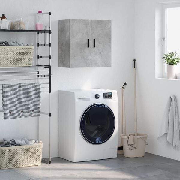 vidaXL Arm&aacute;rio parede 60x31x60cm derivados de madeira cinzento cimento