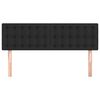 vidaXL Cabeceira de cama 2 pcs couro artificial 72x5x78/88 cm preto