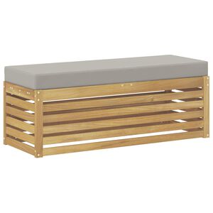 vidaXL Bancada de P&aacute;tio ao Ar Livre Branco 115 x 43 x 45 cm