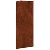 vidaXL Vaso/floreira de jardim 30x26x75 cm a&ccedil;o corten