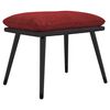 vidaXL Apoio de p&eacute;s45x29,5x35cm tecido/couro artificial vermelho tinto