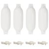 vidaXL Para-choques para barco 4 pcs &Oslash; 11x40 cm PVC branco