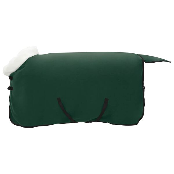 vidaXL Cobertor de Cavalo Verde escuro total 95 cm Fleece polar