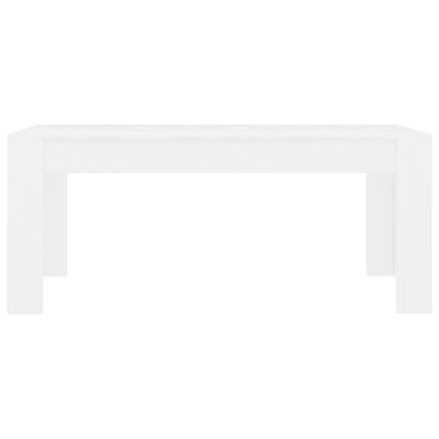vidaXL Mesa de jantar 180x90x76 cm contraplacado branco