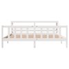 vidaXL Cama sem colch&atilde;o 180x200 cm madeira de pinho maci&ccedil;a branco
