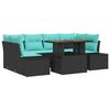 vidaXL Conjunto de Jantar para Jardim 7 unid. 6-N&uacute;mero de lugares