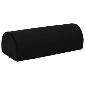 vidaXL Almofada para Descanso dos P&eacute;s Liso Preto