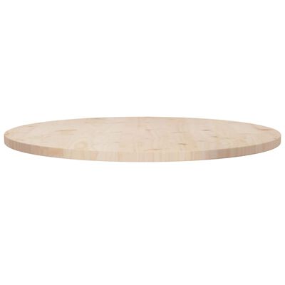 vidaXL Tampo de mesa pinho maciço Ø80x2,5 cm