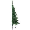 vidaXL &Aacute;rvore de Natal Artificial Pr&eacute;-iluminada Verde 120 cm PVC